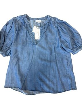 Current Air Chambray Top NWT Size S
